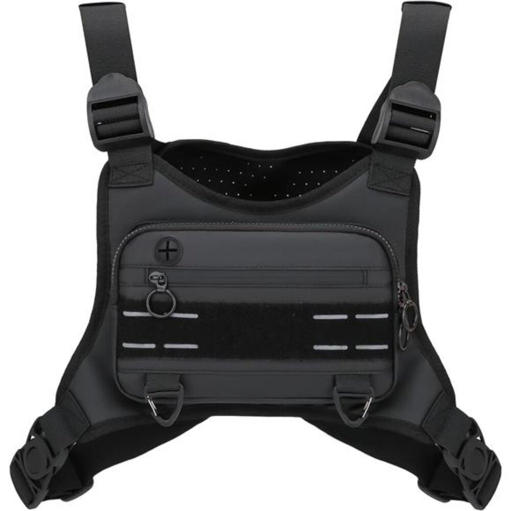 Sports Chest Bag For Men, Water Resistant Lightweight Front Running Vest Bag